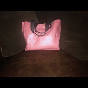 Easter pink xl coach tote purse